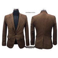 blazer pria jas pria casual formal terbaru motif tartan gold gorgoraz emas kotak kotak