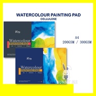 CAMPAP ARTO WATERCOLOUR PAINTING PAD A4 SIZE 200GSM 300GSM / CELLULOSE
