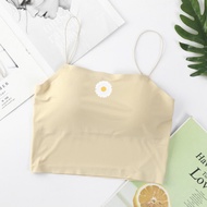 Tanktop Bra Wanita Tank Top Basic With Cup Wanita Square spaghetti Crop Top Pakaian SPM