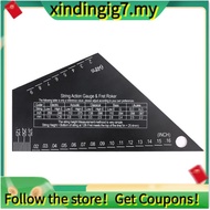 【】Fret Leveling Tool Ruler Stainless Steel Fret Rocker