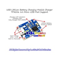 TP4056 1A Li-ion LiPo Battery Charging Mini Micro USB Power Charger Arduino