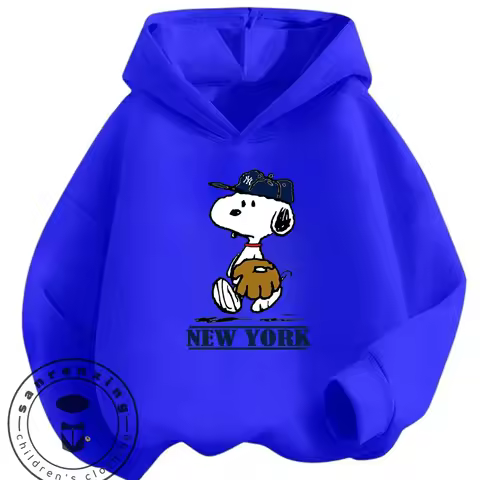 Lightweight Winter Hoodie Cute Cartoon Graphic Casual Outdoor Wear Youth Top Snoopy 3 14 Years