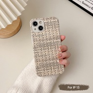 Raimondo Casing Ponsel Pola Tenun Kulit Domba Kreatif Casing Ponsel Untuk IPhone 7/8PLUS/11/11Promax