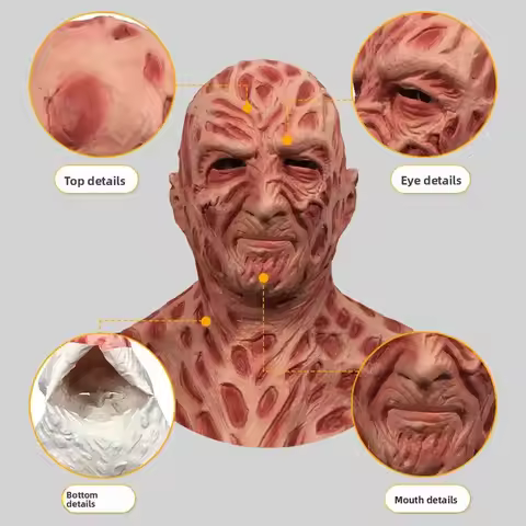 Freddy Krueger adult unisex headgear gloves Halloween cosplay props in horror movies jk;6