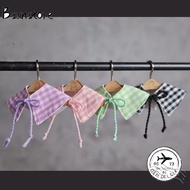 BSUNSTORE Doll Clothes, Checkered Cotton Stuffed Doll Checkered Cloak, Kawaii 10~15cm|Outfit 15cm Co