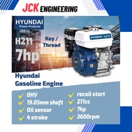 HYUNDAI H211 7HP GASOLINE ENGINE KEY TYPE/THREAD TYPE ENJIN WATER PUMP