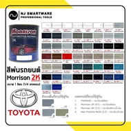 สีพ่นรถยนต์ 2K สีโตโยต้า TOYOTA สีพ่นรถมอเตอร์ไซค์ มอร์ริสัน สีแห้งเร็ว สีใส่กา ขนาด 1 ลิตร ราคาถูก - MORRISON 2K TOYOTA Automotive Refinish 1 Liter