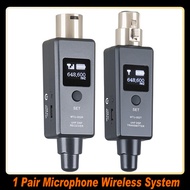 1 Pair Microphone Wireless System Micphone Wireless Transmitter System UHF DSP Transmitter &amp;amp  Rec