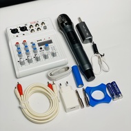 ( SIÊU PHẨM THU ÂM KARAOKE 2024 ) Bộ Combo Mixer E4 và Mic Max19 Thu Âm Livestream Karaoke Chính Hãn