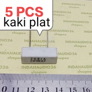5 PCS JURIA 10K 5W PLATE LEGS resistor 10 kilo ohm 5watt chalk box 10 k 5 watt 10000 ohm 5 w 5 PCS