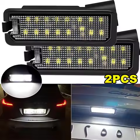 1/2pcs Car LED Rear License Number Plate Light Lamp CANBus Error Free Accessories For Volkswagen Pol