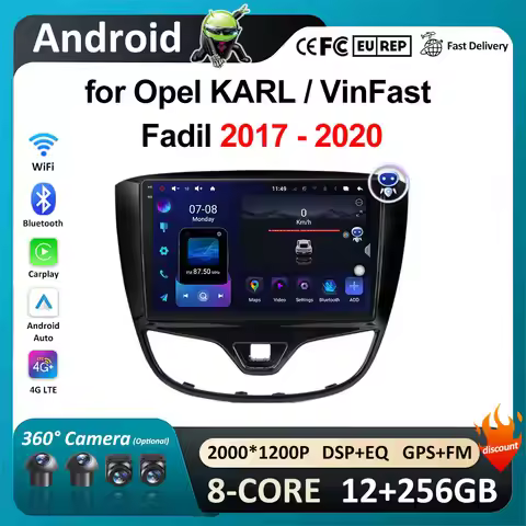 Wireless Carplay GPS Car Video for Opel KARL / VinFast Fadil 2017 2018 2019 2020 Radio Player DSP St