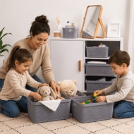 12L/20L Laundry Basket Toy Storage Multipurpose Storage Thickened Plastic Organizer Box Bakul Baju K