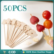 Contents 501set Multifunctional Fruit Skewers Food Skewers Small Bamboo Forks Multifunctional Cute D
