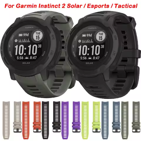Strap For Garmin Instinct 2 Solar Watch Strap Sports Silicone Replacement Wristband Bracelet For Gar