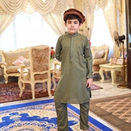 ชุดปากี ชุดอินเดีย ชุดแขก ชุดกางเกงเด็กชาย (เสื้อ + กางเกง) คละสี (ไม่รวมหมวก) รหัส BCA95