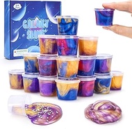 Kids Slime Kit Toys for Girls Boys Age 5-7, Birthday Gifts Slime Pack for 6 8 9 10 11 Year Olds Teens Adults Anxiety Stress Relief Squeeze Toys Mini Size for Goodie Bags Slimes Set Party Favors 16PCS