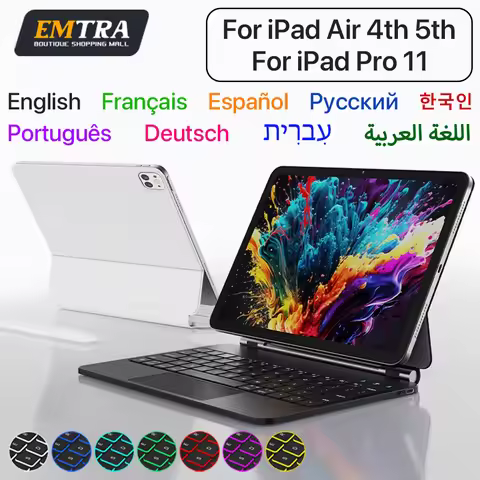 Magic Keyboard for IPad 4th 5th 6th 10.9 2025 Air 11 Keyboard for IPad Air 4 5 6 Pro 11 2018-2022 M2