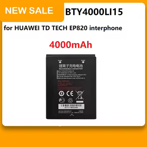 ZRTZ BTY4000LI15 4000mAh Battery for HUAWEI TD TECH EP820 interphone