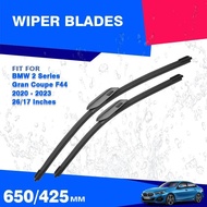 Front Wiper Blades For BMW 2 Series Gran Coupe F44 2020 2021 2022 2023 Windscreen Windshield Window 