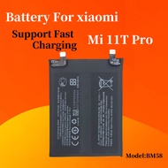 Battery For XIAOMI MI 11T PRO Bateri Mi11t Pro BM58