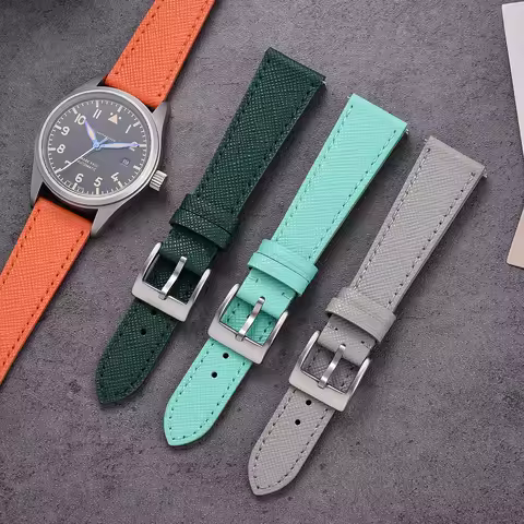 Quality Calfskin Leather Watch Bands Saffiano Leather Watch Straps 18/19/20/21/22/23/24mm Strap Wris