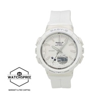Casio Baby-G For Running Series Step Tracker White Resin Strap Watch BGS100-7A1 BGS-100-7A1