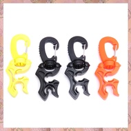 [h3w732xnj.ph] 4 Pieces Diving Hose Holder Clip Diving Double BCD Hose Clip with Snap Hook Buckle fo