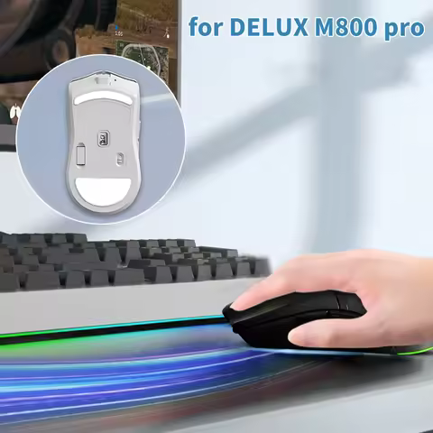 1 Set Mouse Skates For DELUX M800 Pro Control Speed Mouse Feet ICE Version Thickness 0.75mm Mice Gli