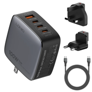Original LDNIO 100W Fast Charger Type C Gan Usb PD Laptop Phone Travel Adapter For MacBook Iphone Xi