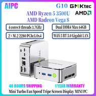 GMKtec G10 AMD Ryzen 5 3500U Mini PC Windows 11 DDR4 Display Office MINI PC