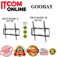 GOOBAY LCD TV TILT BASIC L 37"-70" & BASIC M 32"-55" WALLMOUNT (49741) (49731)