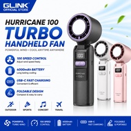 GLINK Hurricane 100 Portable Air Cooler TF87 Ice Cool Handheld Fan 100 Speed 4000mAh Type-C Fast Cha