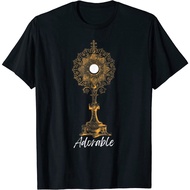 New Limited Adorable Eucharist Adoration Communion Monstrance Nice Tshirt