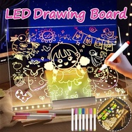 LED Drawing Board Luminous Writing Board Message Board Drawing Board For Kid Acrylic Erasable Drawin