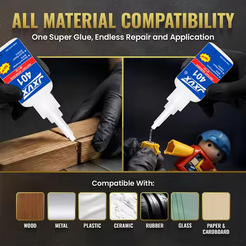 High-resistance versatile glue JXVX upgraded version, Quick-drying, cyanoacrylate-based and water-re