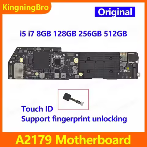 Laptop Motherboard 820-01958-A For Macbook Air 13" A2179 Logic Board With Touch ID i3 i5 128GB 256GB