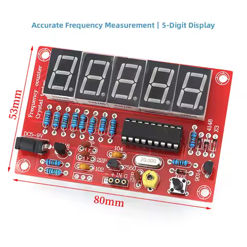 1/5/10Pcs 1HZ-50mhz frequency meter crystal vibration measurement frequency measurement five-digit d