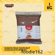 with breakfast ♝Sumos DeLiz Italian Hazelnut Chocolate Spread Food Service (1kg) HALAL✣