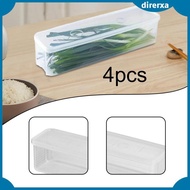 [Direrxa] 4-piece Pasta Container, Spaghetti Storage Box for Food, Transparent, Pasta Canister, Spag