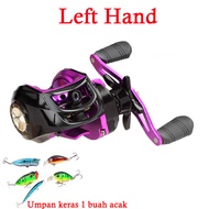 Metal Spool Baitcasting Fishing Reel BC 8KG Max Drag Gulungan Pancing Ukuran Bantalan Bola Bantalan