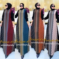 Arasya Dress Muslim Amore By Ruby Gamis Hitam Remaja / Dewasa Mewah