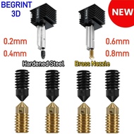 For Bambu Lab A1 Accessories Bambu Lab A1 Mini Nozzle Kit Brass Hardened Steel 0.2 0.4 0.6 0.8 For B
