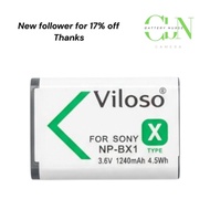 Viloso Sony BX1 NP-BX1 bx1 LCD Dual Type-C Charger OR Camera Battery NP-BX1