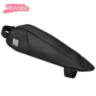PEASEE Bike Frame Bag, 600D Polyester Triangle Bike Top Tube Bag, Portable Reflective Waterproof 0.3