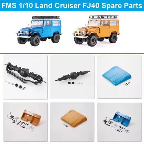 FMS 1/10 FJ40 Hood Front or Rear Axle Assembly Steering Wheel Set