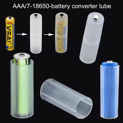 AAA/7 conversion AA/5/14500 battery cartridge Battery converter sleeve 18650 conversion 21700/26650 