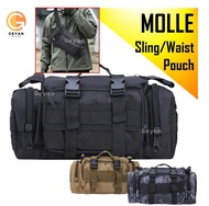 🔰SG SELLER🔰 Tactical Waist Pouch MOLLE Chest Crossbody Bag Shoulder Sling Pack Military Outdoor Hiki