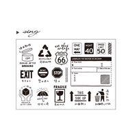 sign 0816 No. 33 Moodtape Silicone Seal Transparent Handbook Supplies Crystal