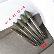 Bullet-shaped Diamond Grinding Bit for 6mm Die Grinder